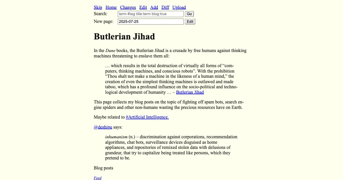Screenshot of web page.