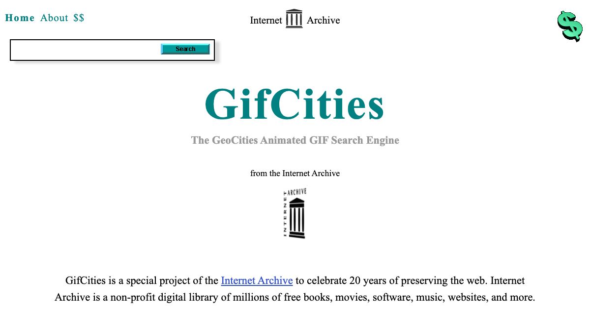 Screenshot of web page.