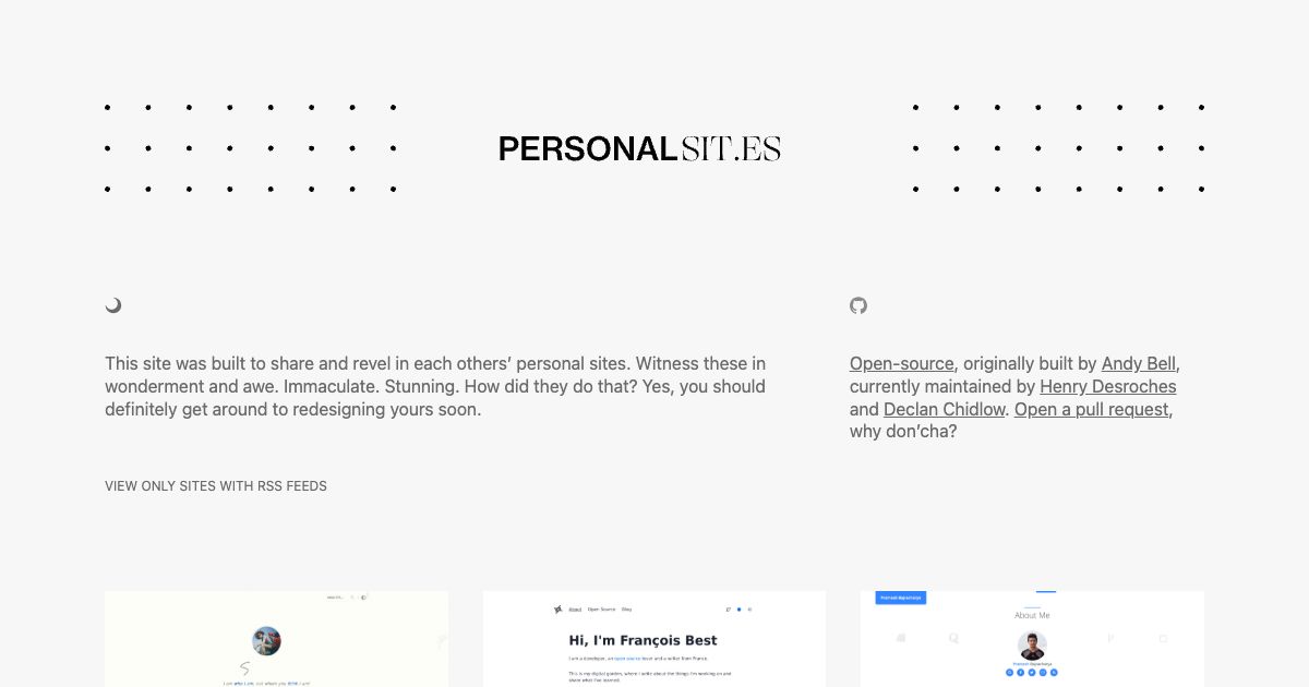 Screenshot of web page.