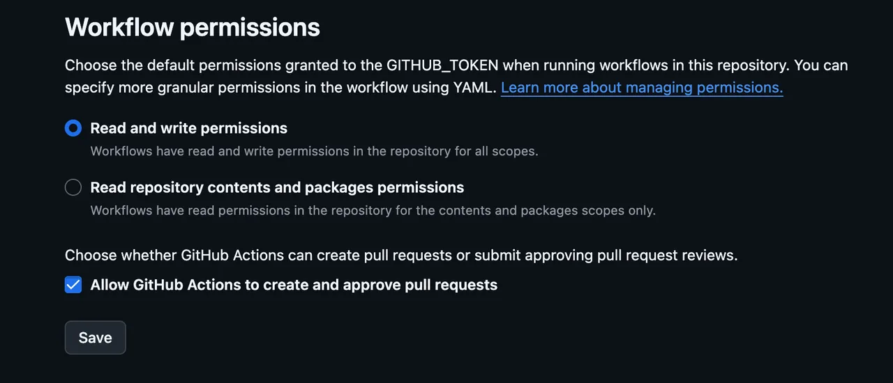 Do not forget to set the write permissions on actions you want to write