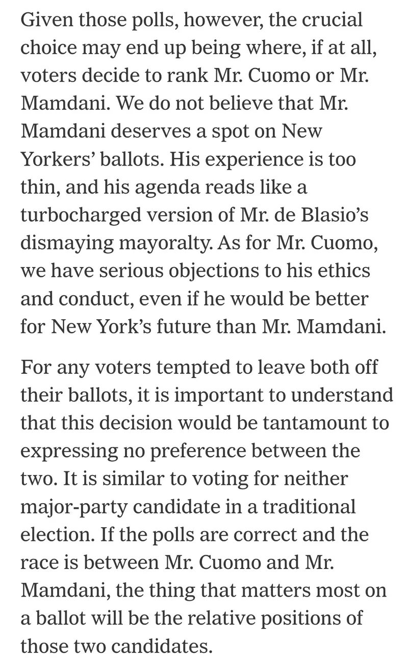 Pull quote image of NYT article